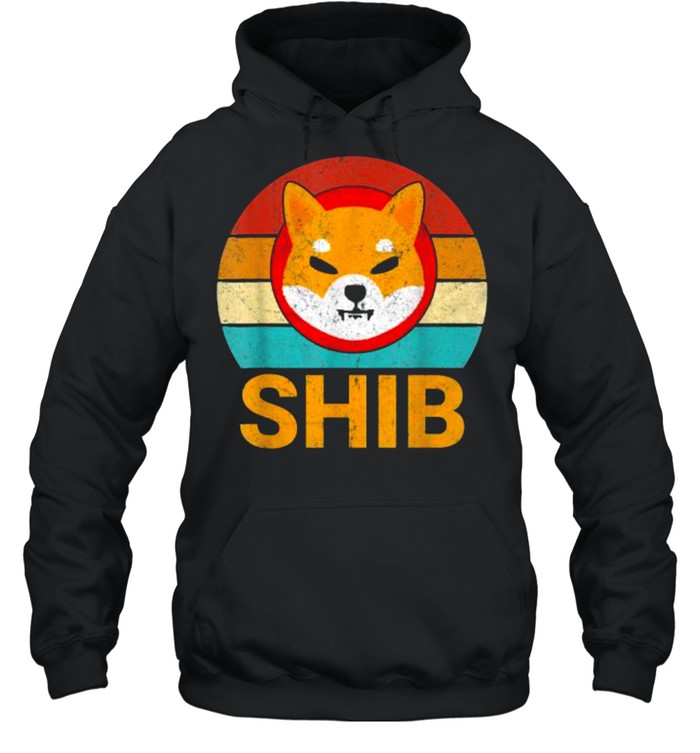 Shiba Inu Shib HODL To the Moon Crypto Cryptocurrency Vintage T- Unisex Hoodie