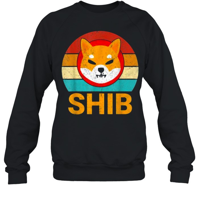 Shiba Inu Shib HODL To the Moon Crypto Cryptocurrency Vintage T- Unisex Sweatshirt
