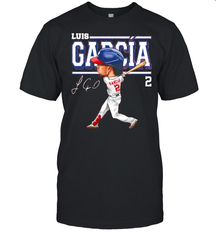 Washington Baseball 2 Luis Garcia Cartoon signature shirt
