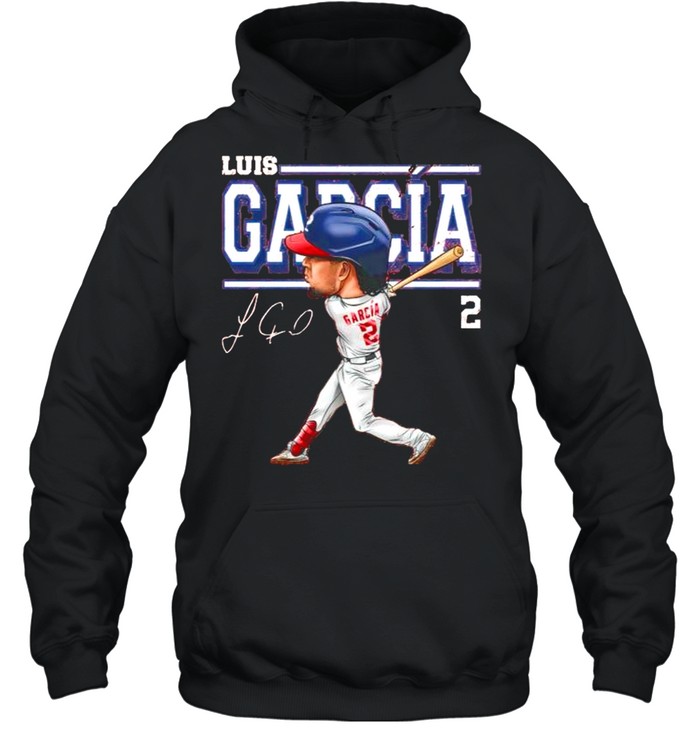 Washington Baseball 2 Luis Garcia Cartoon signature shirt Unisex Hoodie
