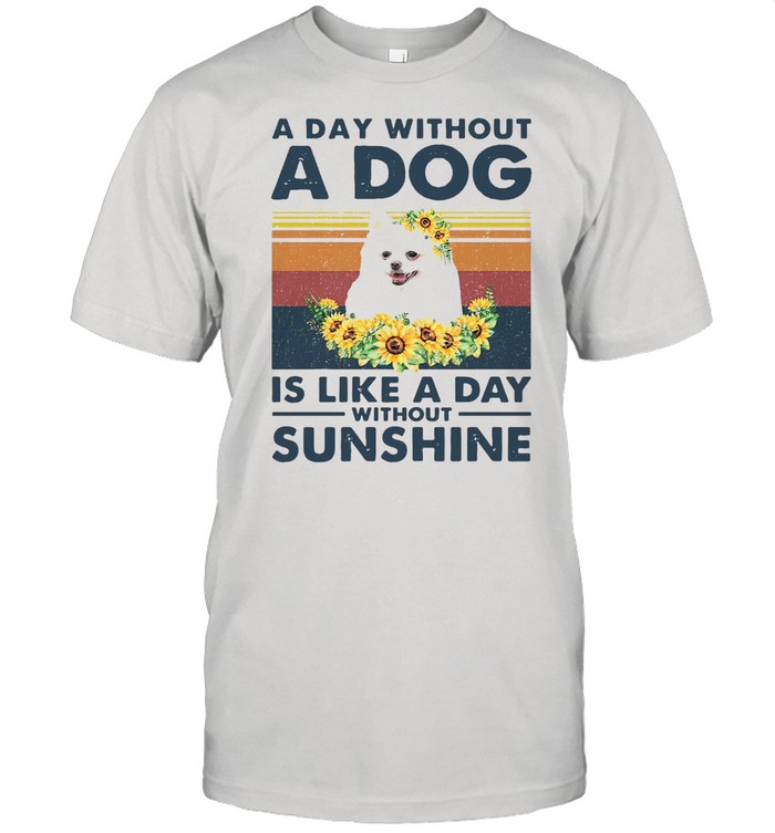 A Day Without A Dog Is Like A Day Without Sunshine Vintage Shirt