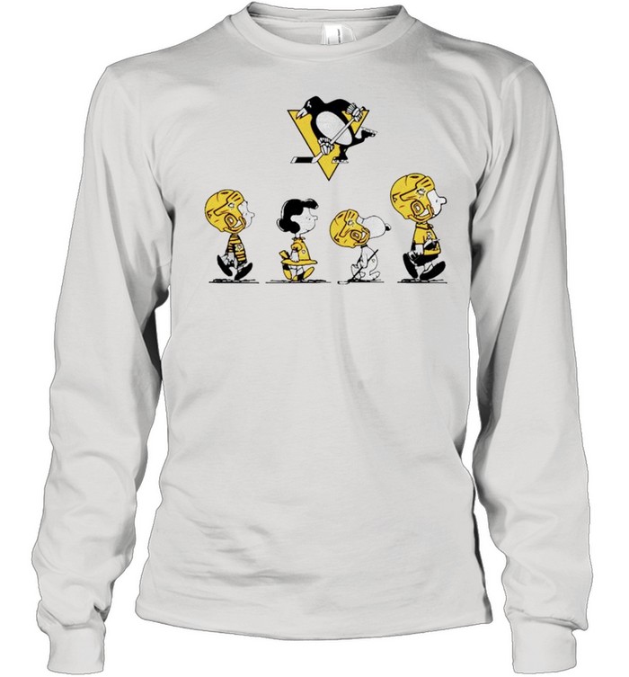 Pittsburgh Penguins Peanuts characters players shirt Long Sleeved T-shirt
