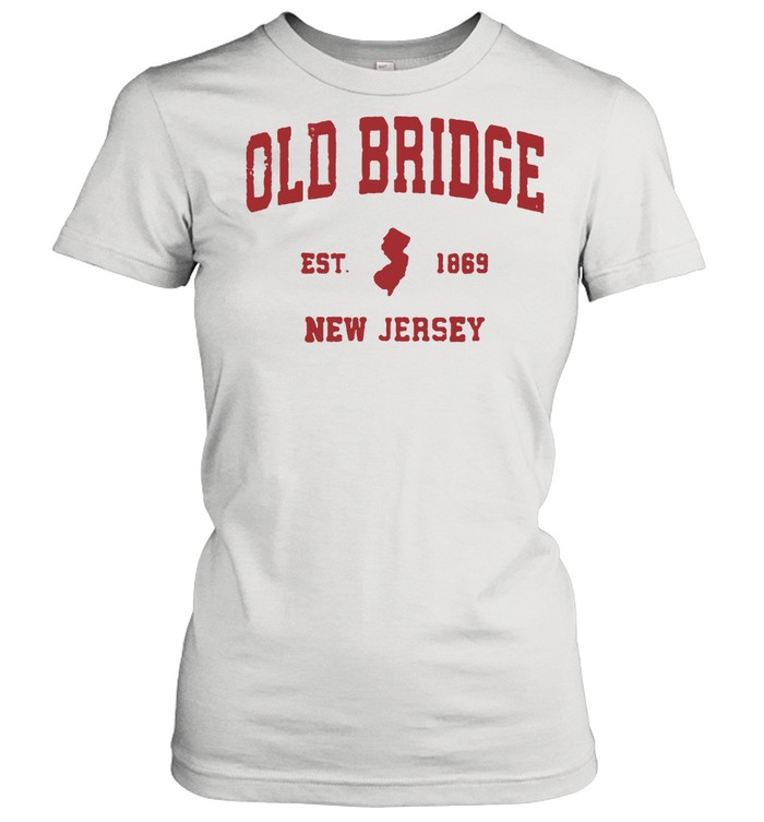 Old Bridge New Jersey 1869 NJ Vintage Sports  Classic Women's T-shirt