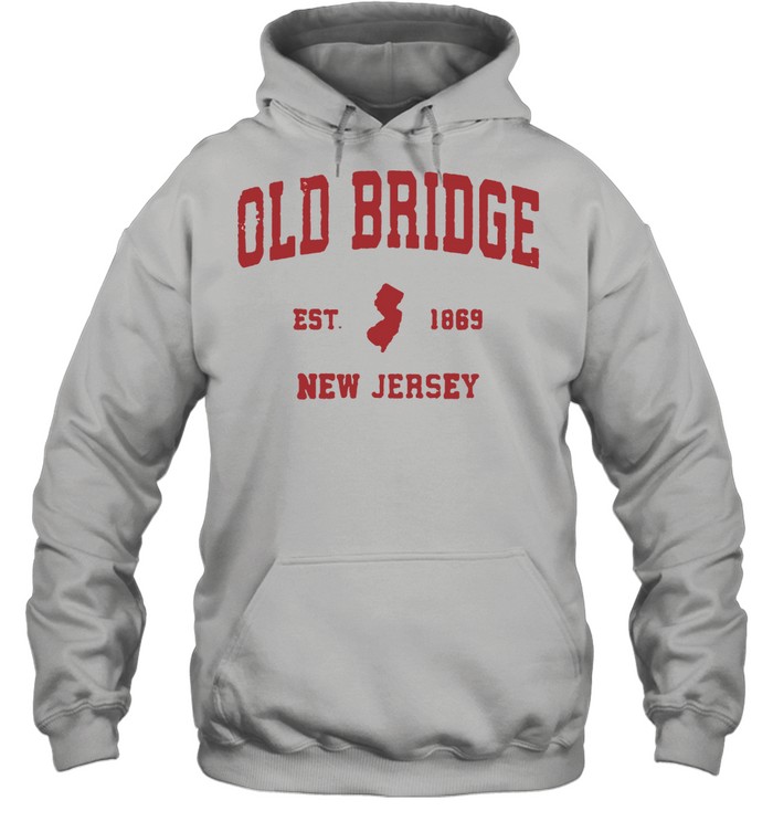 Old Bridge New Jersey 1869 NJ Vintage Sports  Unisex Hoodie