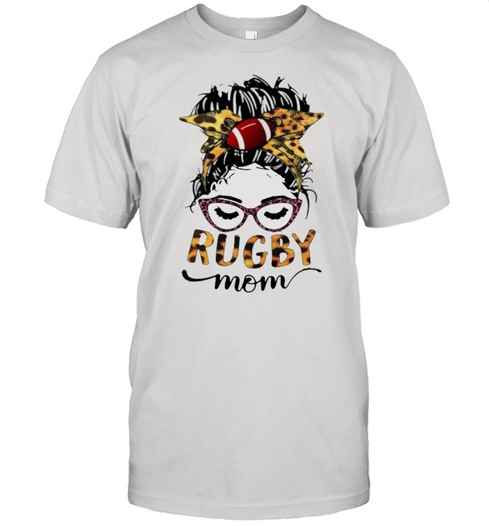 Rugby Mom Lepoard Shirt