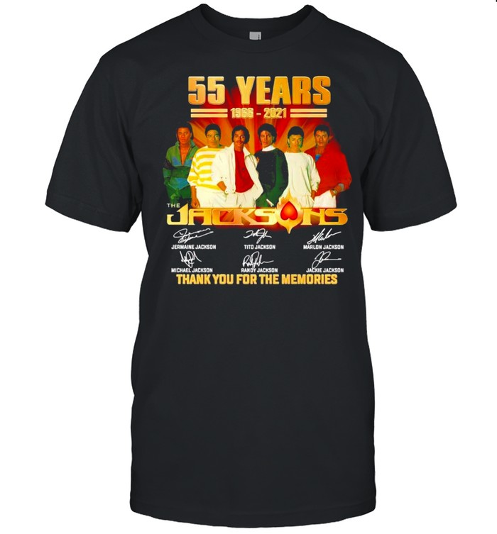 55 years The Jacksons 1966 2021 thank you for the memories shirt