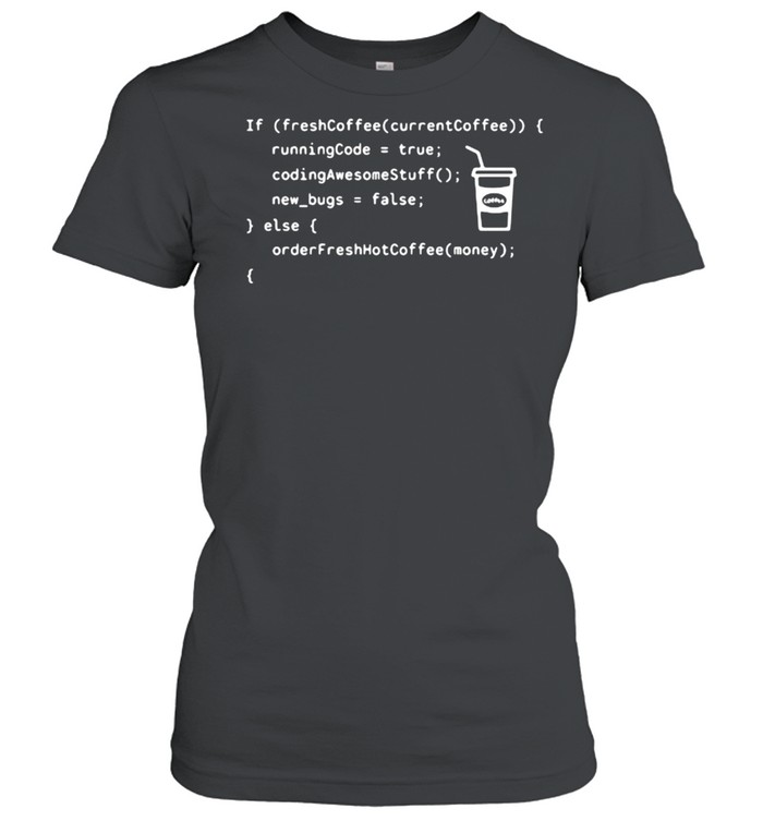 Coffee Coding Programmer Developer  Classic Women's T-shirt