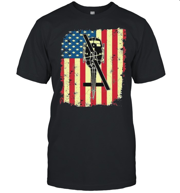 Helicopter American Flag Shirt
